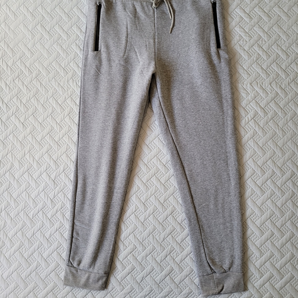 Men's Fleece Heather Gray Jogger Pants